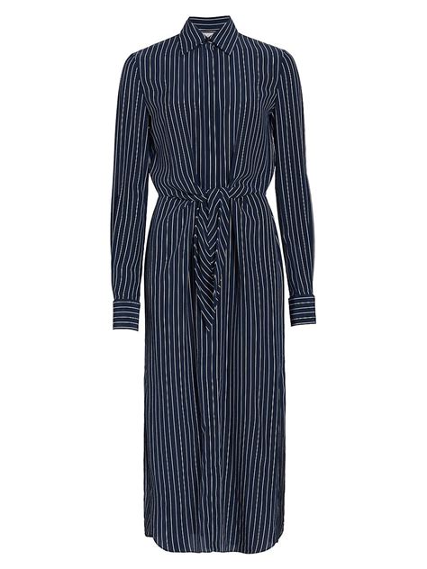 michael kors navy striped shirt dress|Michael Kors formal gowns.